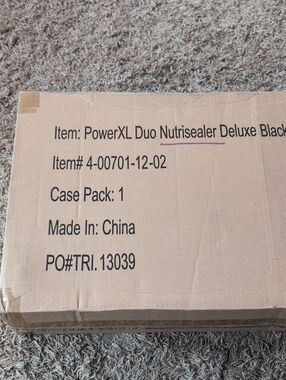 Duo Nutrisealer Deluxe Black - Food Vacuum Sealer